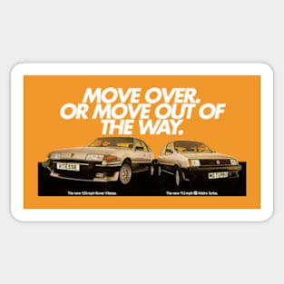 ROVER VITESSE AND MG METRO TURBO - advert Sticker